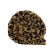 Maia Throw Cheetah Polyester Microfiber 50 In x 60 In Print Rabbit Fur in Brown