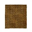 Maia Throw Cheetah Polyester Microfiber 50 In x 60 In Print Rabbit Fur in Brown