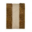 Maia Throw Cheetah Polyester Microfiber 50 In x 60 In Print Rabbit Fur in Brown