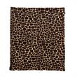 Maia Throw Giraffe Brown Polyester Microfiber 50 In x 60 In Fur in Brown