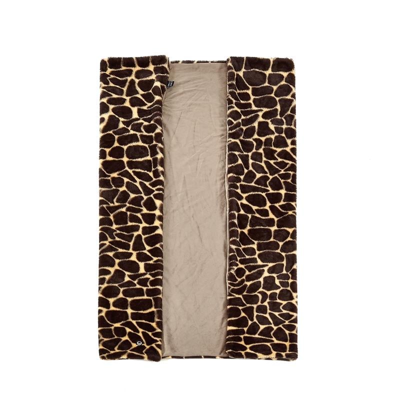 Maia Throw Giraffe Brown Polyester Microfiber 50 In x 60 In Fur in Brown
