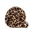 Skyla Throw Leopard Polyester Microfiber 50 In x 60 In Reverse Sherpa in Brown