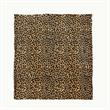 Skyla Throw Leopard Polyester Microfiber 50 In x 60 In Reverse Sherpa in Brown