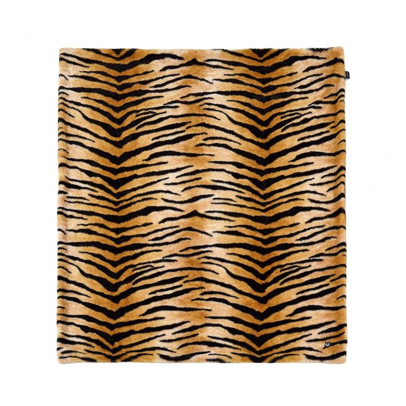 Maia Throw Tiger Polyester Microfiber 50 In x 60 In Printed Rabbit Fur in Orange
