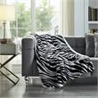 Skyla Throw Zebra Polyester 50 In X 60 In Reverse Sherpa Cozy