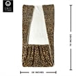 Mekhi Sherpa Polyester Throw Blanket with Feet Pocket Leopard 28
