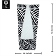 Mekhi Sherpa Polyester Extra Soft Throw Blanket with Feet Pocket Zebra 28