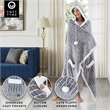 Milana Sherpa Polyester Extra Soft Throw Blanket with Hoodie Crocodile 50