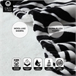 Milana Sherpa Polyester Extra Soft Throw Blanket with Hoodie Zebra 50