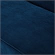 Clare Rectangular Bench Navy Blue Velvet Upholstered Swoop Arm