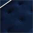 Addilynn Rectangular Bench Navy Blue Velvet Upholstered Button Tufted