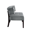 Addilynn Rectangular Bench Light Gray Linen Upholstered Button Tufted