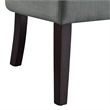 Addilynn Rectangular Bench Light Gray Linen Upholstered Button Tufted