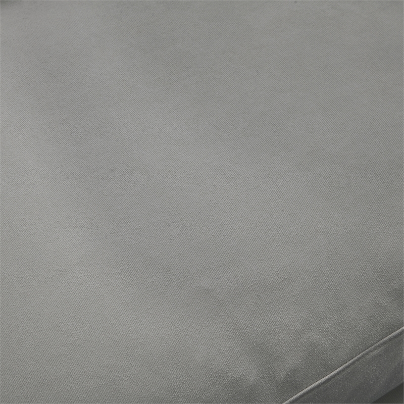 Kaelynn Sofa Grey Linen Upholstered 4 Seat and Ottoman