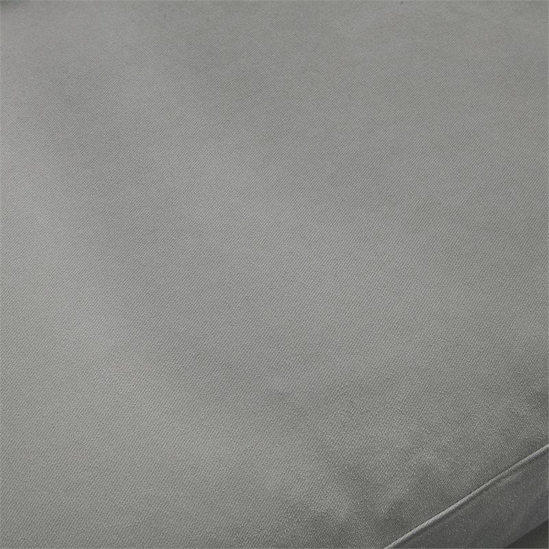 Kaelynn Sofa Gray Linen Upholstered 4 Seat and 2 Ottoman