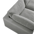 Kaelynn Sofa Gray Linen Upholstered 3-Seat