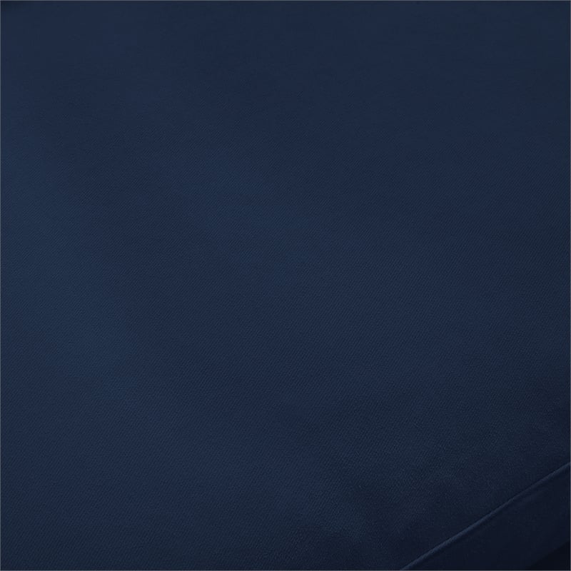 Kaelynn Sofa Navy Blue Linen Upholstered 3-Seat