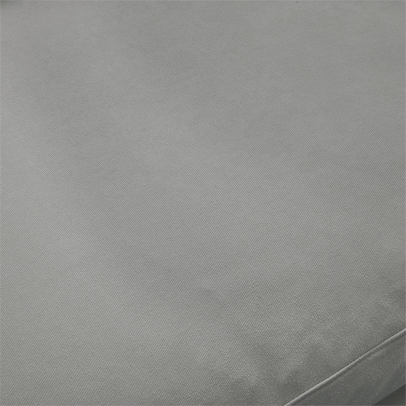 Kaelynn Corner Sofa Gray Linen Upholstered