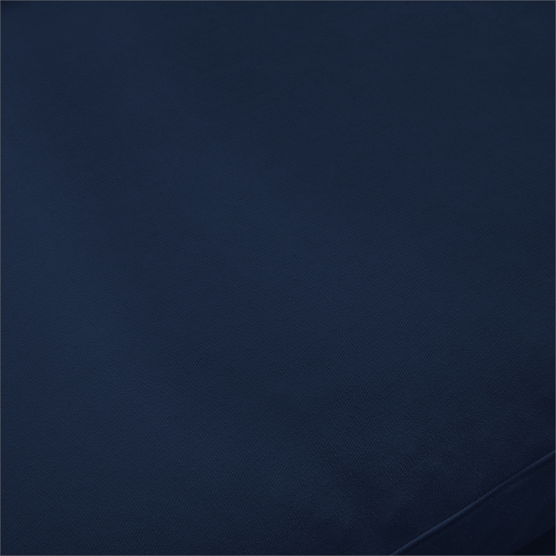 Kaelynn Corner Sofa Navy Blue Linen Upholstered