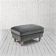 Londynn Cocktail Ottoman Dark Gray Velvet 36L x 25W x 20H Button Tufted