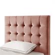 Blake Beds Blush Velvet Twin Button Tufted