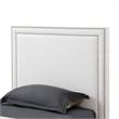 Tristan Beds White Leather PU Twin Nailhead Trim