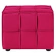 Gannon Ottomans Pink Velvet  Upholstered Piping Trim