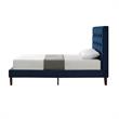 Blake Beds Navy Velvet Full Button Tufted