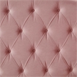 Calliope Bed Blush Velvet Twin Diamond Tufted Headboard and Footboard