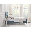 Calliope Bed Light Blue Velvet King Diamond Tufted Headboard and Footboard