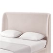 Kataleya Bed Pink Linen Queen Wingback Upholstered