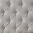 Addalynn Bed Gray wood Linen Queen Rolled Top Button Tufted Nailhead Trim