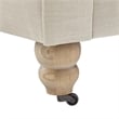 Londynn Sofa Beige Linen Button Tufted Rolled Arm Sinuous Springs