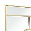 Ally Kallie Rectangular Glass Gold Polished Accent Wall Mirror