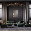 Ally Kallie Rectangular Glass Gold Polished Accent Wall Mirror