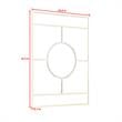 Ally Kallie Rectangular Glass Gold Polished Accent Wall Mirror