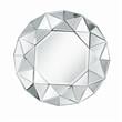 Bonnie Lailah Round Wall Mounted Mirror Accent Beveled Glass