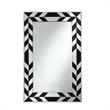 Zaria Mirror Accent Clear and Black Glass