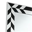 Zaria Mirror Accent Clear and Black Glass