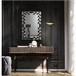Zaria Mirror Accent Clear and Black Glass