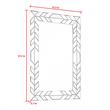 Zaria Mirror Accent Clear and Black Glass