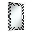 Zaria Mirror Accent Clear and Black Glass
