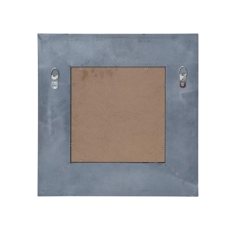 Zayn Square Silver Polished Apollo Accent Beveled Glass Accent Wall Mirror