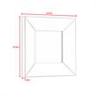 Zayn Square Silver Polished Apollo Accent Beveled Glass Accent Wall Mirror