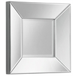 Zayn Square Silver Polished Apollo Accent Beveled Glass Accent Wall Mirror