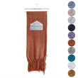 Derick Rust Polyester 50x60 Inches Chenille Tassel Knit Throw Blanket