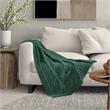 Jamar Hunter Green Polyester 50x60 Inches Chenille Diamond Cable Cozy Knit Throw