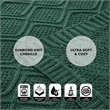 Jamar Hunter Green Polyester 50x60 Inches Chenille Diamond Cable Cozy Knit Throw