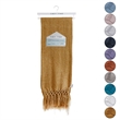 Derick Yellow Polyester 50x60 Inches Chenille Tassel Knit Throw Blanket