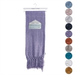 Derick Purple Polyester 50x60 Inches Chenille Tassel Knit Throw Blanket